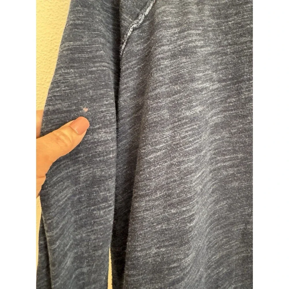 FREE PEOPLE beach Cowl Neck Cocoon Pullover sweater size M Cotton Blue